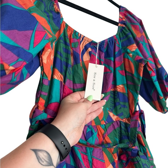Anthropologie Colorful Geometric Mini Dress - Picture 3 of 11